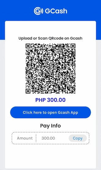 Step 5: A QR code appears, take a screenshot of this QR code. Then open your GCash app and scan this QR code to pay.