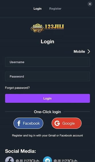 Step 2: Provide accurate username and password information. Then click "Login".